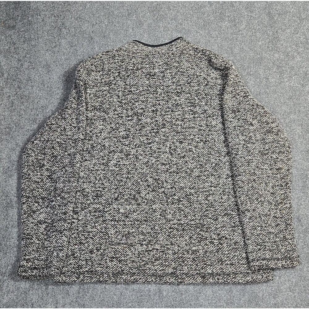 Orvis Men's Large 1/4 Zip Sherpa Lined Fleece Pullover Jacket Sweater Black Gray - Picture 14 of 14